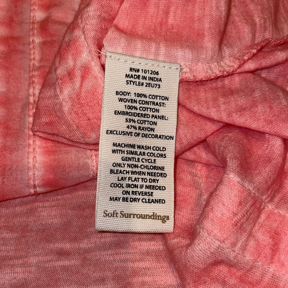 Soft Surroundings Pink Tank Top with Pintuck Details - Picture 10 of 10